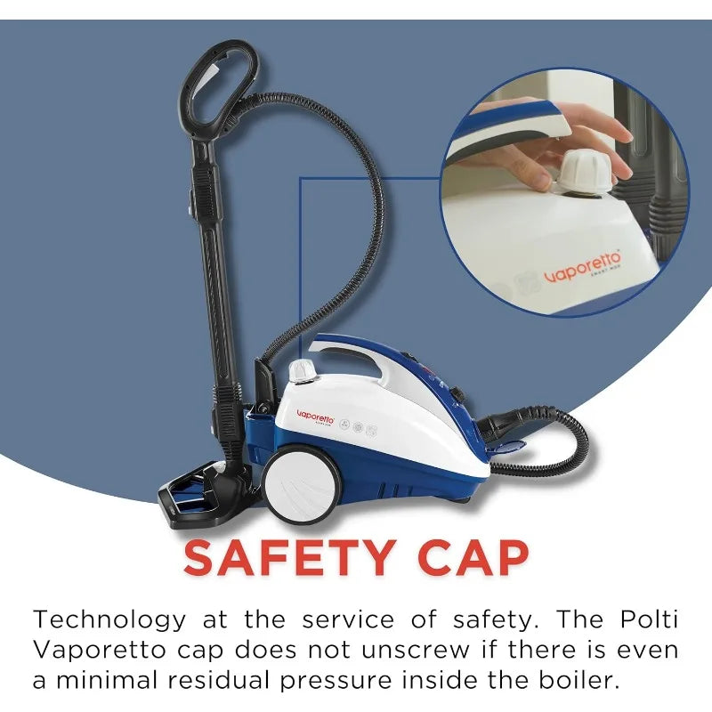Vaporetto Smart Steam Mop And Cleaner For Cleaning And Sanitizing With 12 Attachments Works For Tile Floor With Grout, Carpet
