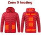 Men's parka Winter Warm USB Heating Jackets Smart Thermostat Pure Color Hooded Heated Clothing male bobojaco Warm padded jacket