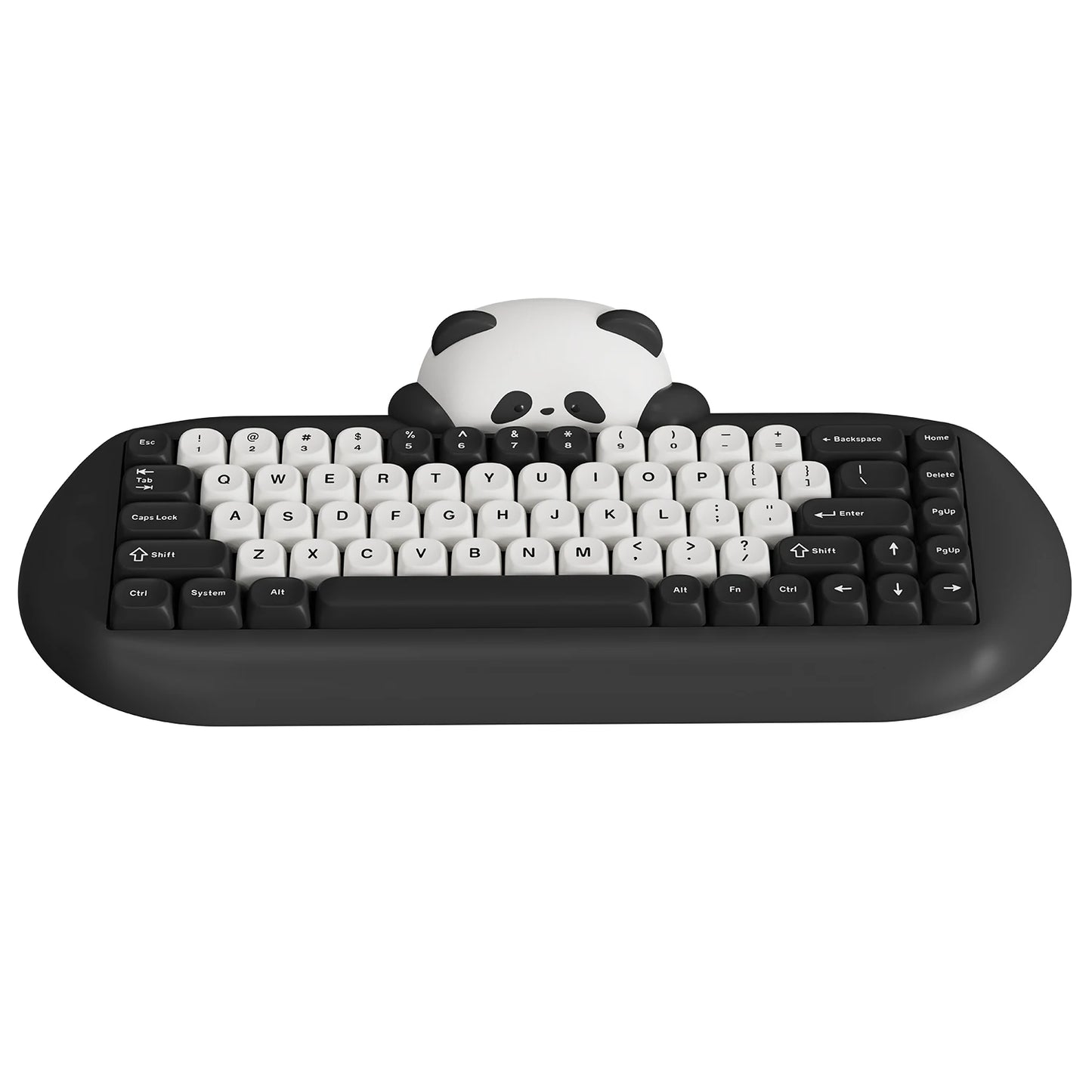 YUNZII C68 Panda Bluetooth Wireless Mechanical Gamer Keyboard, 65% Gaming Keyboard with Linear Switch&PBT Keycaps for PC/Tablets
