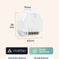 Meross Matter Smart Wi-Fi In-Wall Switch with Energy Monitor DIY Switch Work With One-Gang/Single-Pole Switch