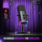 FIFINE USB/XLR Dynamic Microphone with Touch Mute Button,Headphone jack,I/O Controls,for PC PS5/4 mixer,Gaming MIC Ampligame AM8