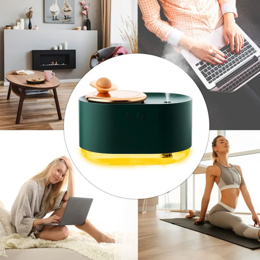 Spray humidifier  Humidifier with Diffuser and Nightlight  for Bedroom 300ML Rotating planet humidifier for bedroom desktop, dec