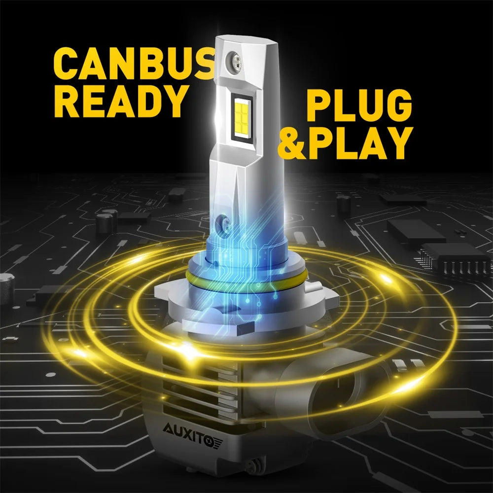 AUXITO 9012 HIR2 LED Headlight Bulbs Canbus Error Free 9004 9005 9006 9007 HB1 HB3 HB4 HB5 Hi/Lo LED Headlights 100W 20000Lm 12V