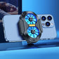 Dual Fan Mobile Phone Radiator Plug-in/Rechargeable Cell Phone Cooling Fan Type-C with Blue Light for Android Smartphones iPhone