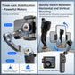 M02 New 3-Axis Handheld Gimbal Stabilizer for Smartphone with Wireless Remote for iPhone Android Phone Face Tracking Tiktok Vlog