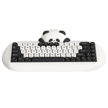 YUNZII C68 Panda Bluetooth Wireless Mechanical Gamer Keyboard, 65% Gaming Keyboard with Linear Switch&PBT Keycaps for PC/Tablets