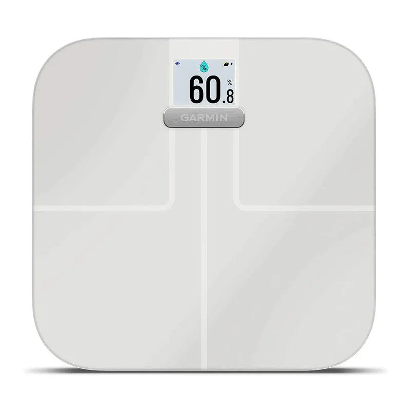 Garmin Index S2, Smart Scale with Wireless Connectivity, Measure Body Fat, Muscle, Bone Mass, Body Water% and More, White