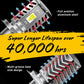 AUXITO 1Pcs H4 LED Motorcycle Headlight Bulb CSP Fanless 6500K H4 9003 HB2 LED Hi/Lo High and Low Beam Car Motorbike Headlamp