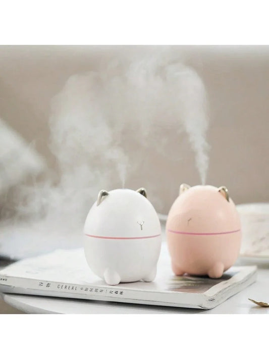 1pc New Fat Cat Humidifier, Portable Mini Cat USB  Aromatherapy Humidifier With Water Supplement