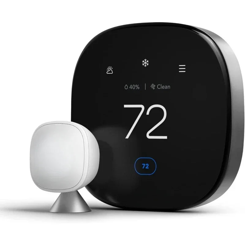 New Smart Thermostat Premium with Smart Sensor and Air Quality Monitor - Programmable Wifi Thermostat - Works with Siri, Alexa