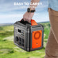 300W Portable Power Station, 296Wh 80000mAh Camping Solar Generator, Emergency Lithium Battery Outages,Black(with Solar Panel)