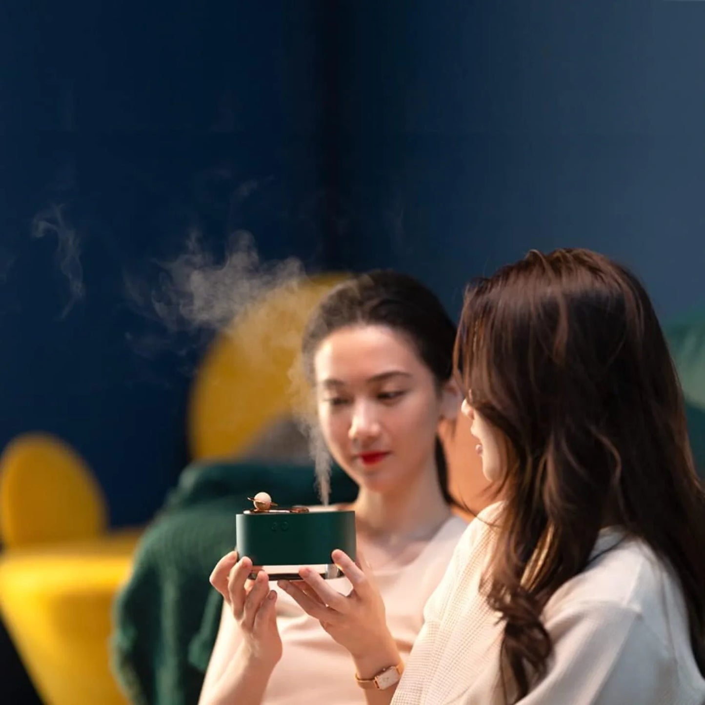 Spray humidifier  Humidifier with Diffuser and Nightlight  for Bedroom 300ML Rotating planet humidifier for bedroom desktop, dec