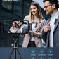 3 in 1 Wireless Microphone for iPhone Android Wireless Lavalier Microphone Noise Canceling Lapel Mic for Interview Video Podcast