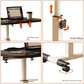Foldable Standing Desk with Wheels 27.2-35.4" Height Adjustable Mobile Overbed Tables Metal Frame Portable Laptop Desk Bedroom