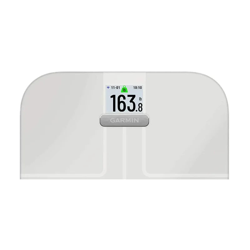 Garmin Index S2, Smart Scale with Wireless Connectivity, Measure Body Fat, Muscle, Bone Mass, Body Water% and More, White