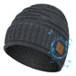 Winter Bluetooth Headphone Outdoor Warm Music Knitting Cap Rechargeable Wireless Stereo Earphone Beanie Hat with MIC for Gift