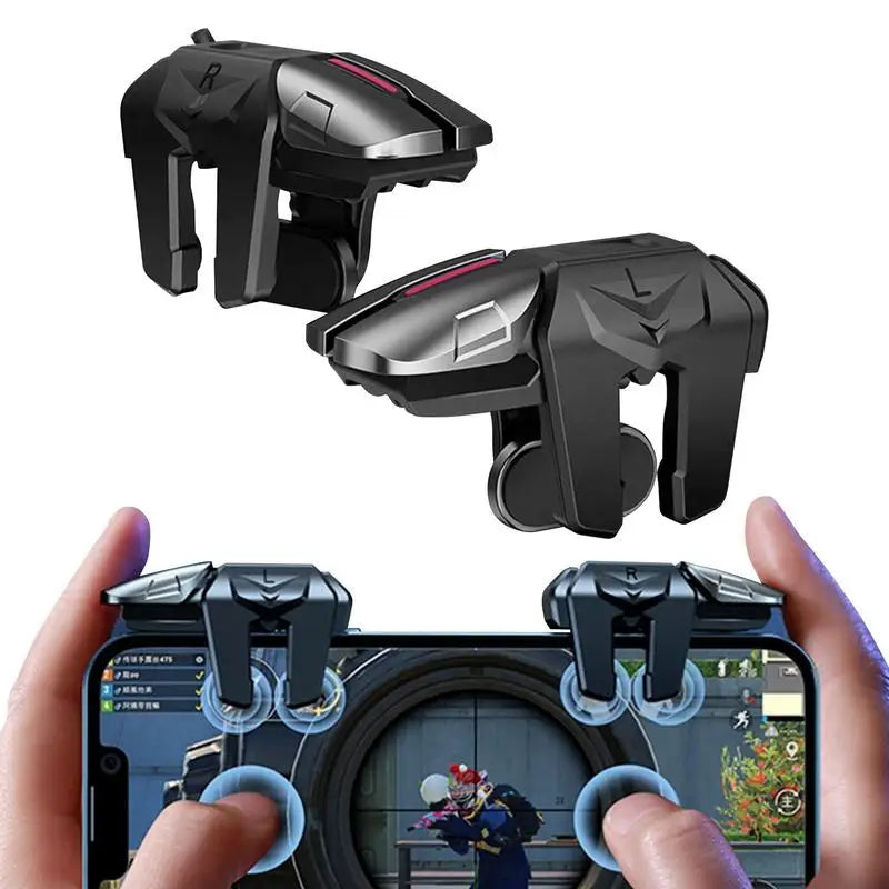 Mobile Game Trigger For PUBG Phone Gaming Controller 6 Finger Trigger Sensitive Shooting Gamepad L1 R1 Aim Keys Gaming Handle