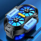 Dual Fan Mobile Phone Radiator Plug-in/Rechargeable Cell Phone Cooling Fan Type-C with Blue Light for Android Smartphones iPhone