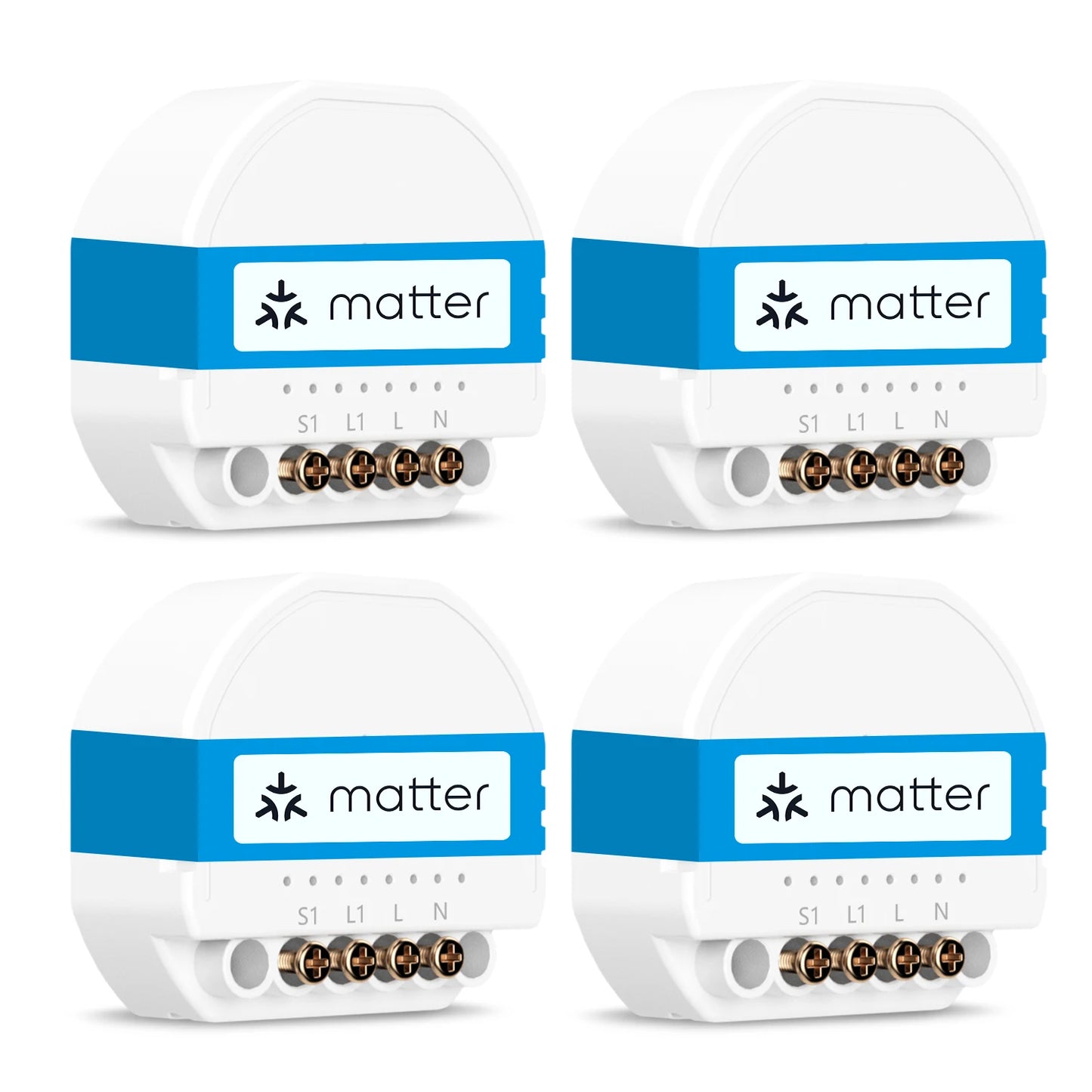 Meross Matter Smart Wi-Fi In-Wall Switch with Energy Monitor DIY Switch Work With One-Gang/Single-Pole Switch