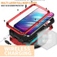Rugged Metal Phone Case For iPhone 16 15 13 Pro Max 14 Plus Heavy Duty Military Shell Slide Lens Cover Screen Protector