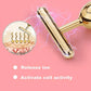 Yeamon 2 in 1 Face Massager Golden Facial Electric 3D Roller and T Shape Arm Eye se Massager Skin Care Tool