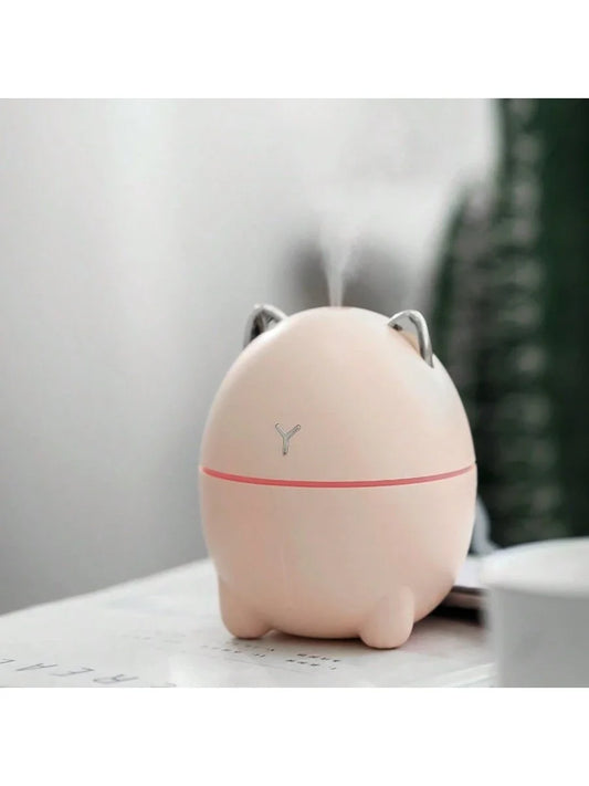 1pc New Fat Cat Humidifier, Portable Mini Cat USB  Aromatherapy Humidifier With Water Supplement