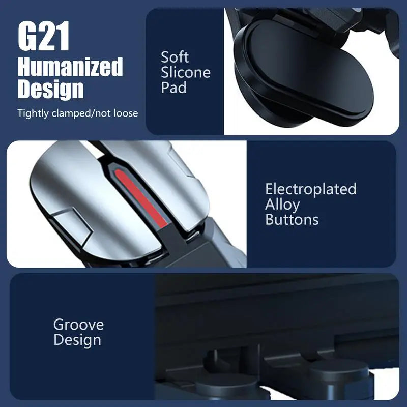 Mobile Game Trigger For PUBG Phone Gaming Controller 6 Finger Trigger Sensitive Shooting Gamepad L1 R1 Aim Keys Gaming Handle