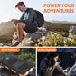 20000mAh Solar Power Bank Portable Solar Charger Waterproof Dual 5V USB Ports 2 LED Light Flashlight For Cell IPhone Outdoor