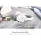 WH-CH720N Wireless Bluetooth Headphones, Noise Canceling, 35H Battery, Quick Charge, Built-in Mic