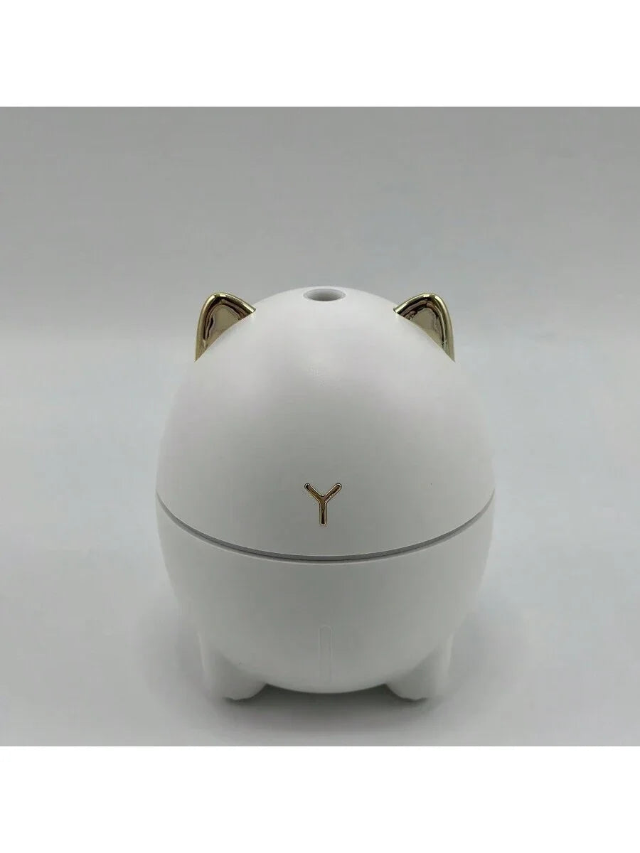 1pc New Fat Cat Humidifier, Portable Mini Cat USB  Aromatherapy Humidifier With Water Supplement